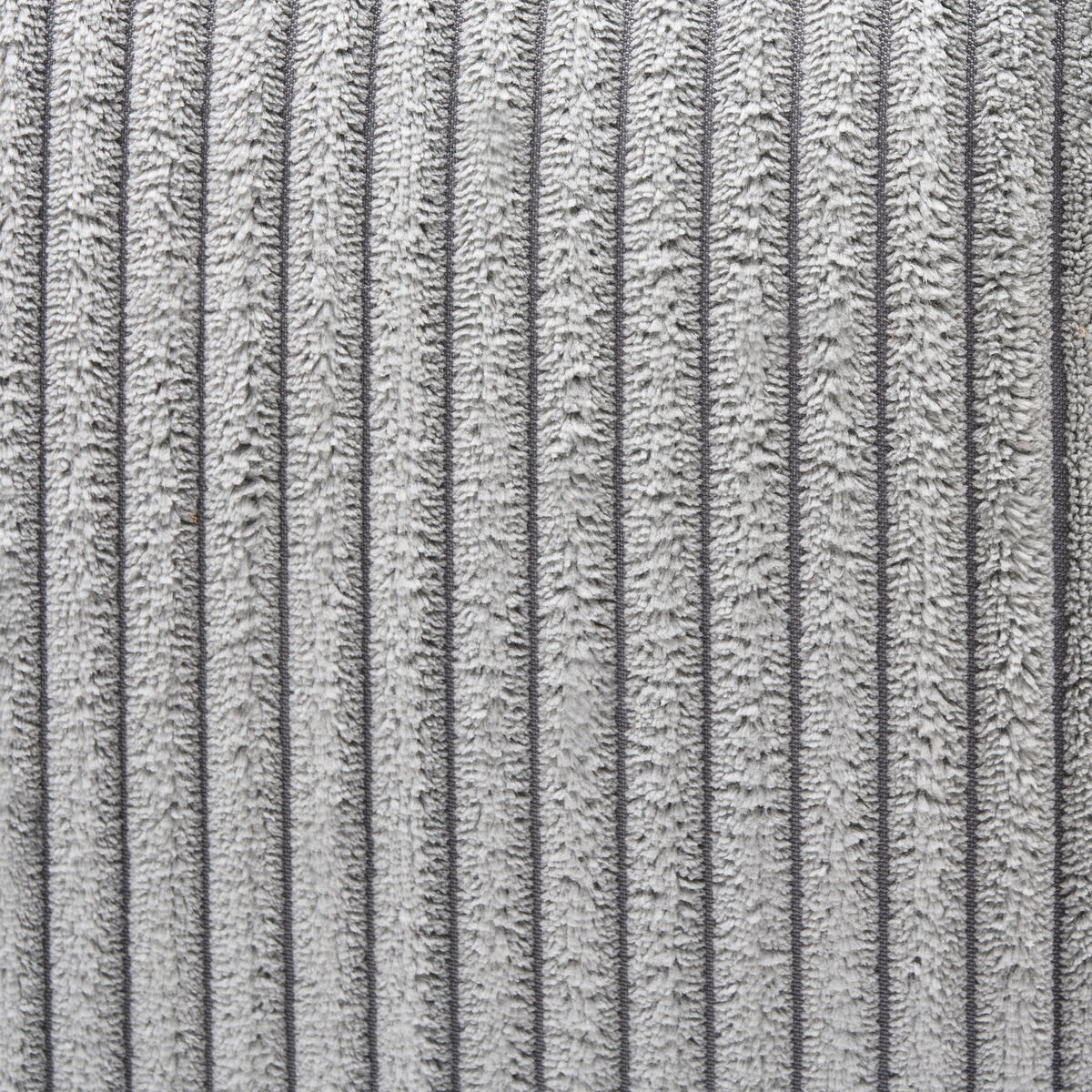ECKSOFA Grau Cord  - Schwarz/Grau, Design, Textil/Metall (254/175cm) - Stylife