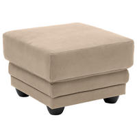HOCKER Chenille Sandfarben  - Sandfarben/Schwarz, Design, Kunststoff/Textil (65/46/65cm) - Livetastic