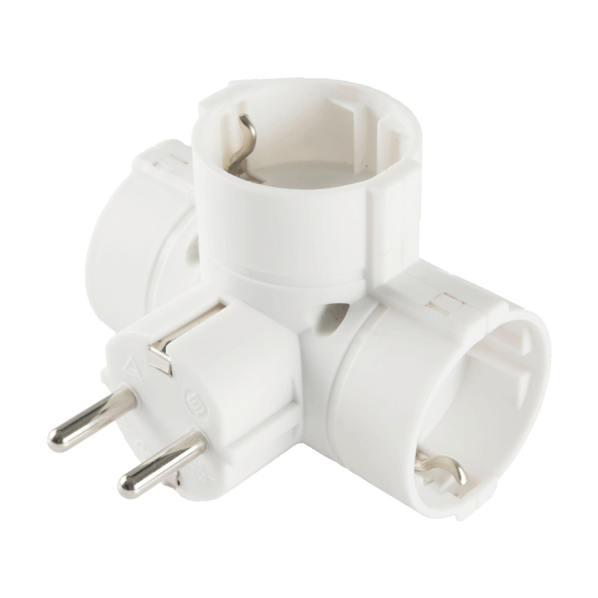 ELOSZTÓ - fehér, Basics, műanyag/fém (16/20/7cm)