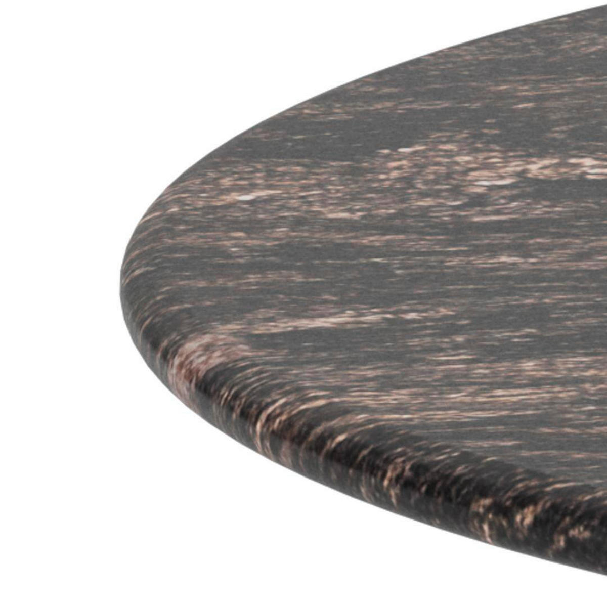 SOFFBORD i metall, sten  - brun, Design, metall/sten (80/42cm) - MID.YOU