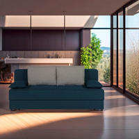 SCHLAFSOFA  mit Liegefunktion, Rücken echt Graphitfarben  - Graphitfarben, Design, Textil (193/82/80cm) - P & B