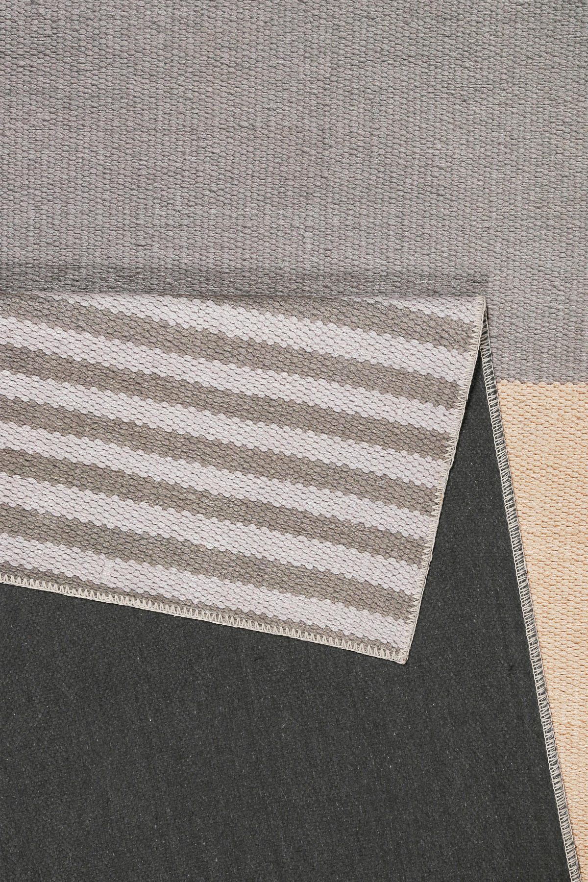 FLACHWEBETEPPICH 80/150 cm Camps Bay Braun, Grau, Orange  - Braun/Orange, KONVENTIONELL, Textil (80/150cm) - Esprit