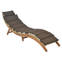 GARTENLIEGE 183/60/54 cm Akazie  - Naturfarben, MODERN, Holz/Kunststoff (183/60/54cm) - Gardenson