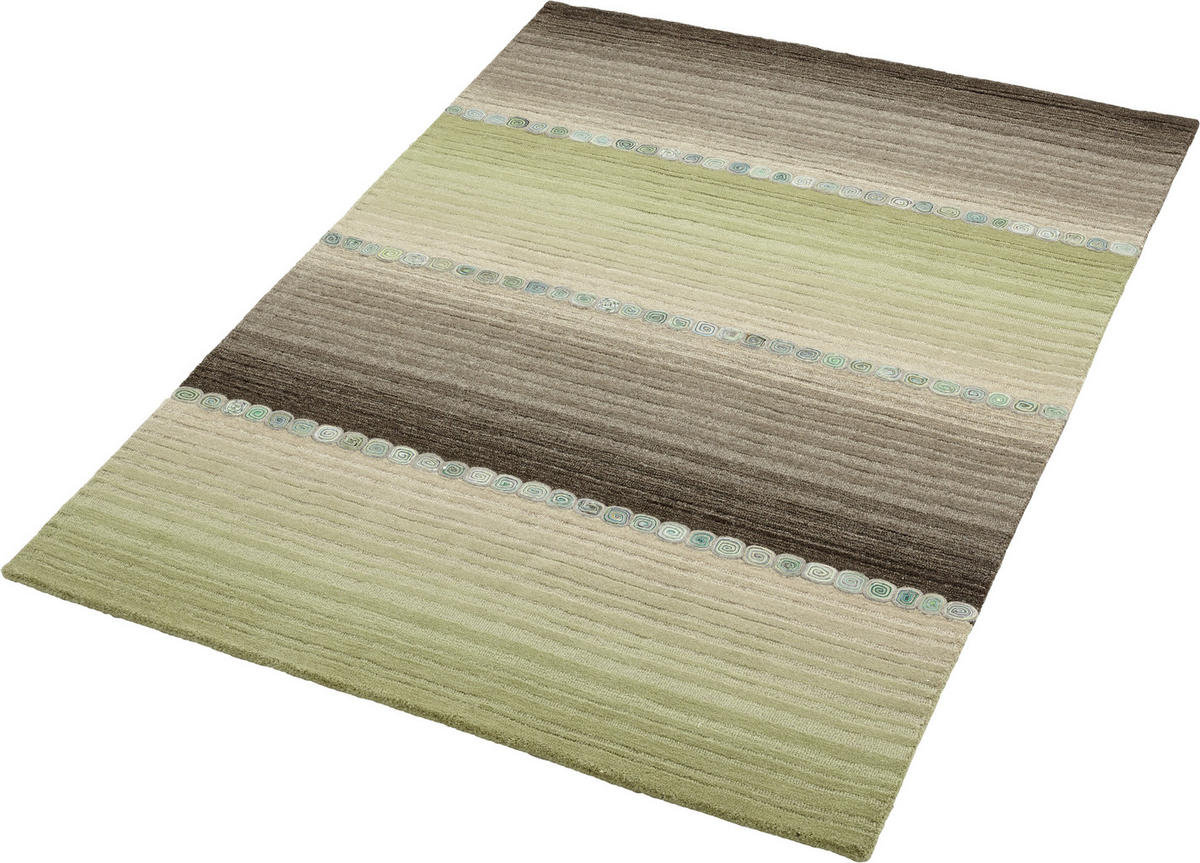 ORIENTÁLNY KOBEREC, 60/90 cm, sivá, zelená - sivá/zelená, Konventionell, textil (60/90cm) - Cazaris