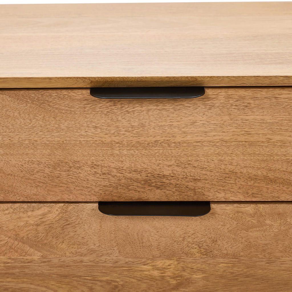 Thumbnail - Livetastic Sideboard, Natur, Metall, Mangoholz, massiv, Holz, 2 Schubladen, 140x70x40 cm, Holzmöbel, Kleinmöbel Holz, Ho...