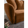 SCHLAFSOFA Flachgewebe Rostfarben  - Rostfarben/Schwarz, KONVENTIONELL, Kunststoff/Textil (250/74/108cm) - Carryhome
