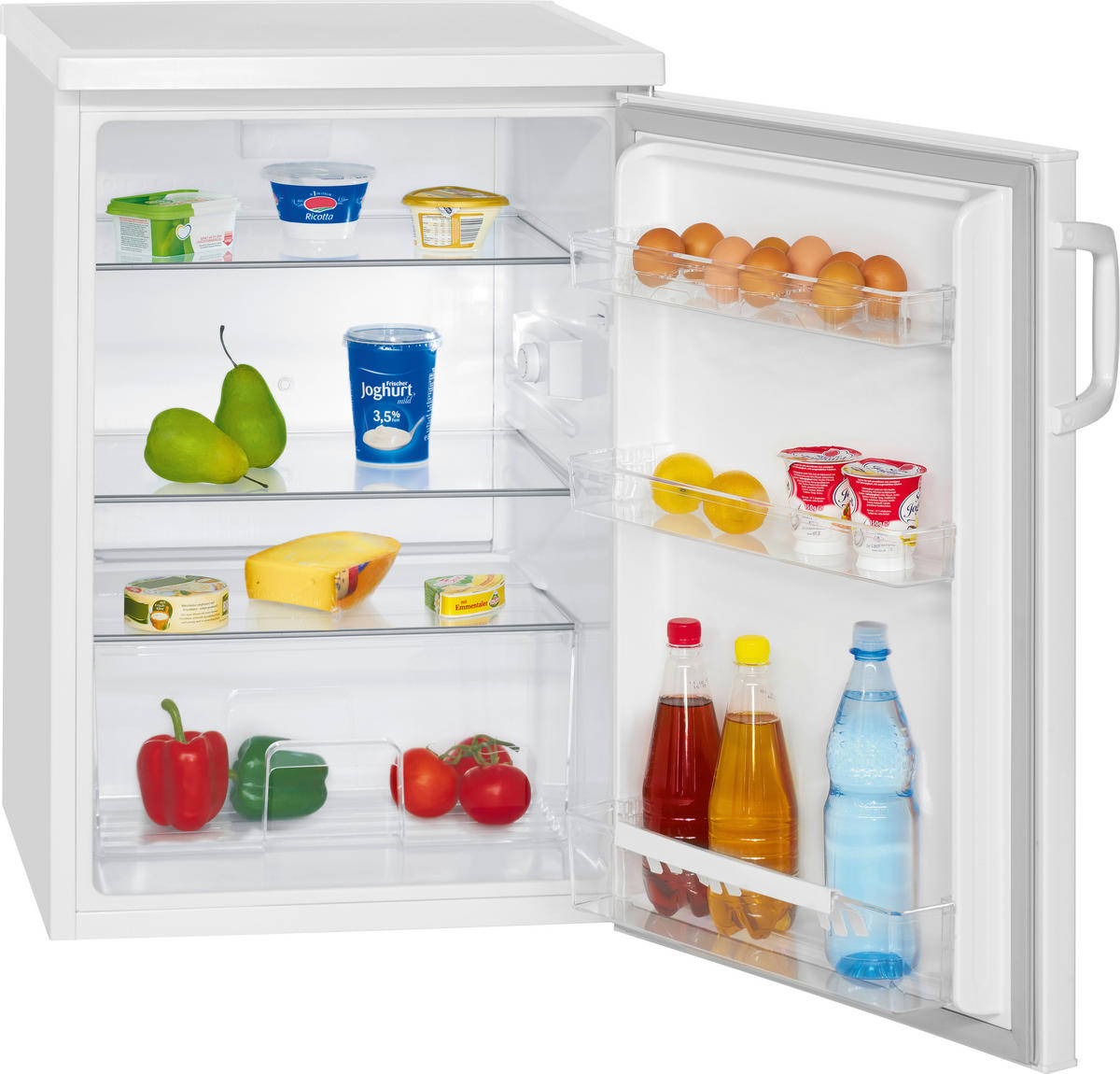 KÜHLSCHRANK 56/84,5/57,5 cm VS 2195.1 WEIß 56CM D 133L  - Weiß, KONVENTIONELL, Kunststoff/Metall (56/84,5/57,5cm) - Bomann