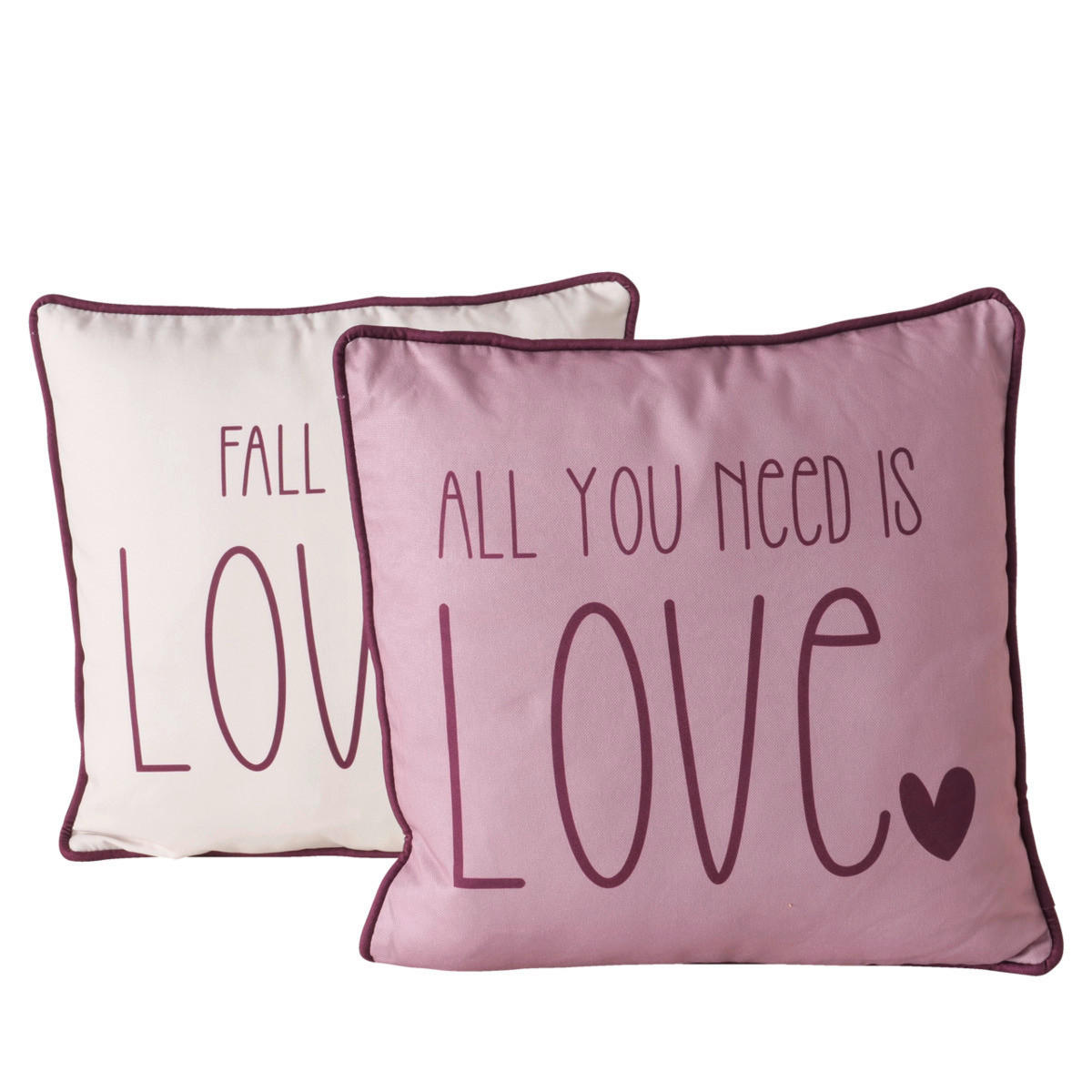 SOFAKISSEN    - Beige/Dunkelrosa, Trend, Textil (45/12/45cm)