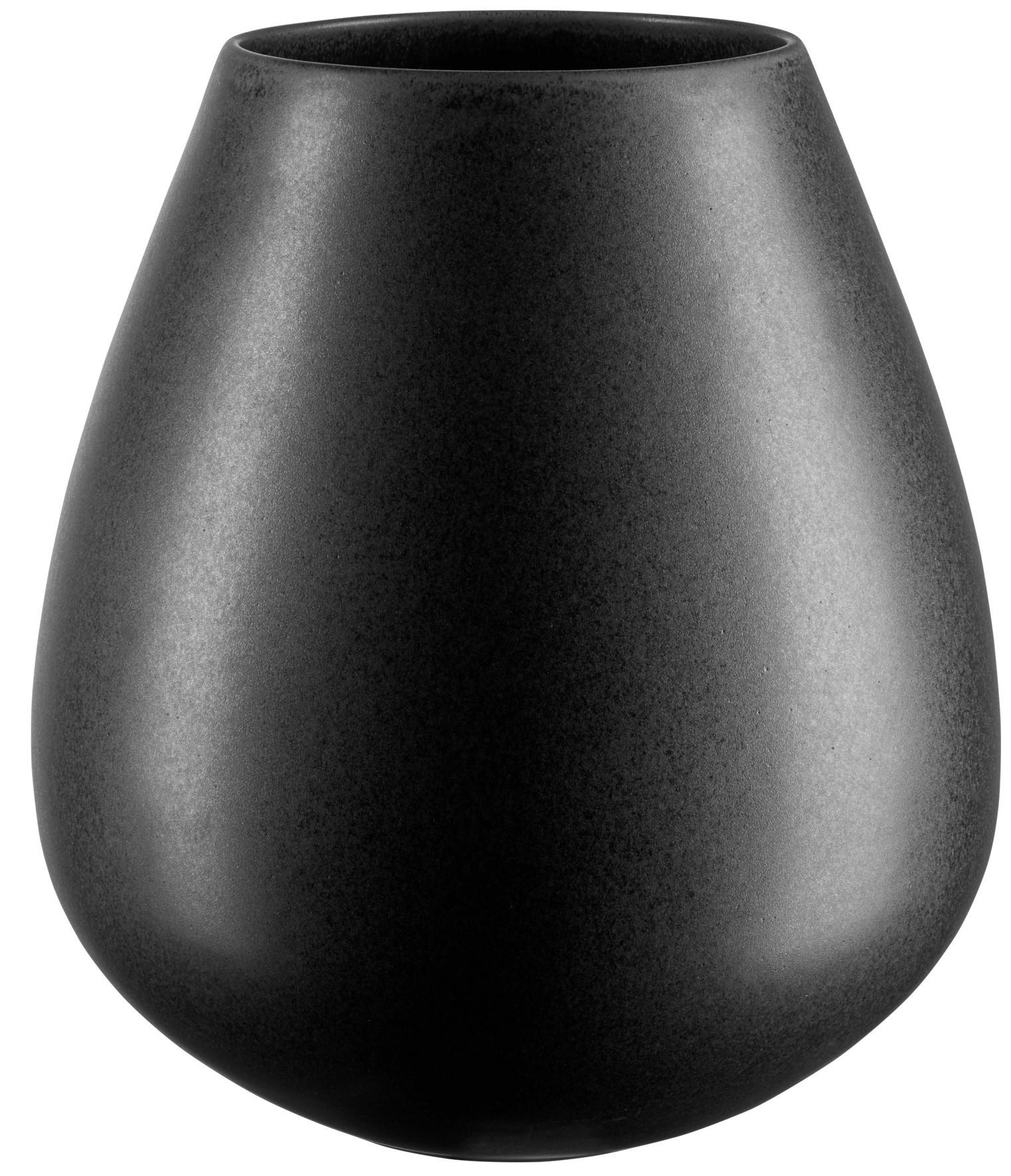 VASE EASEXL 32 cm  - Schwarz, Basics, Keramik (28/32cm) - ASA