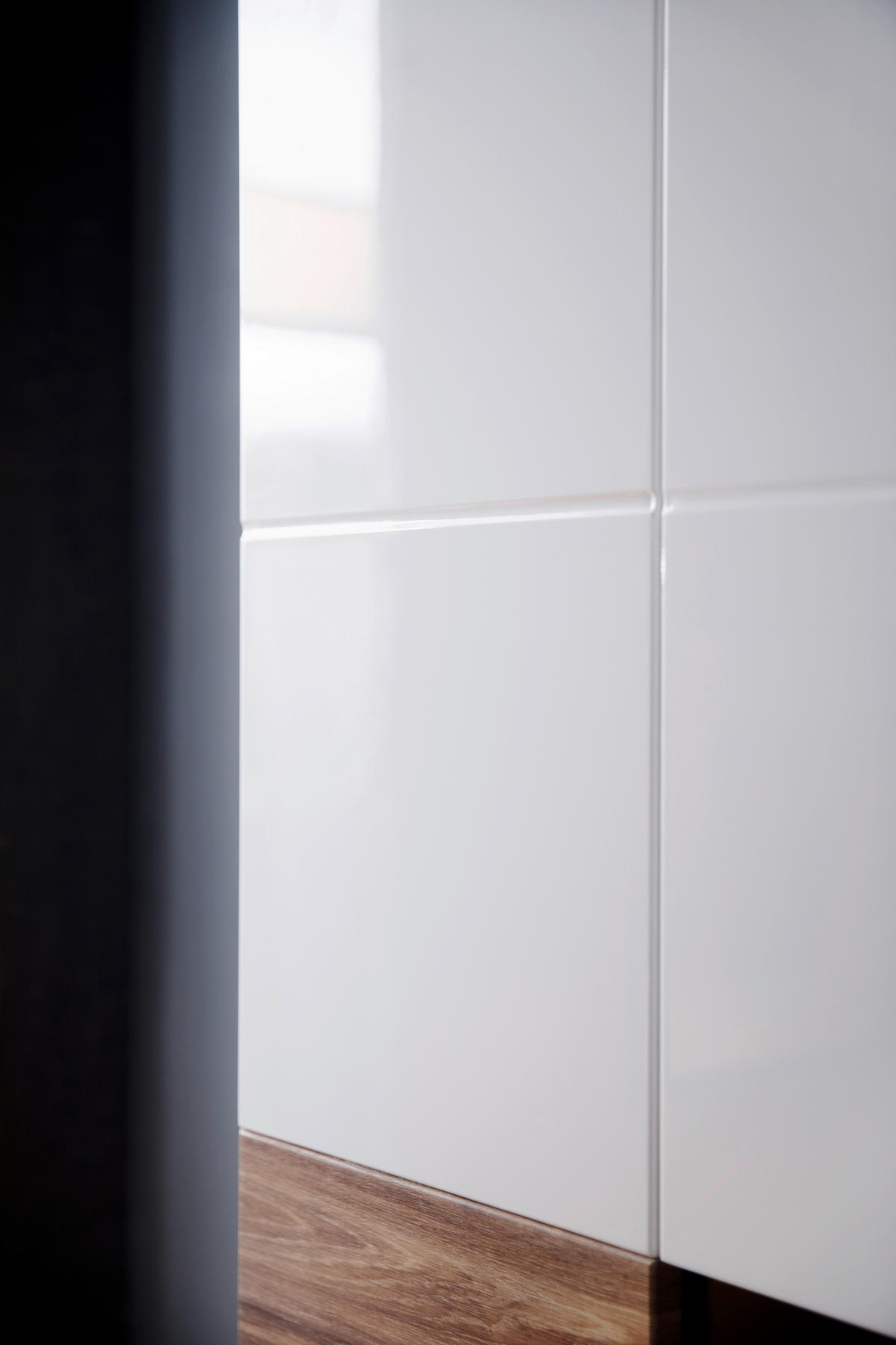 VITRINE  in Weiß, Eichefarben - Eichefarben/Weiß, Design, Glas/Holzwerkstoff (70/199/37cm) - Livetastic