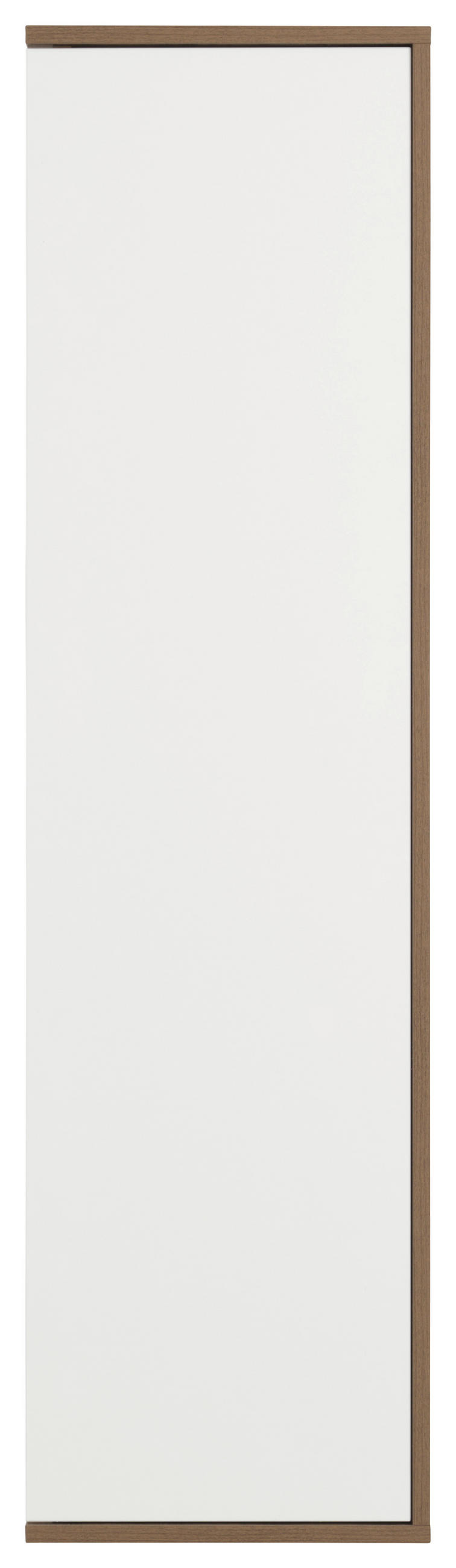 HOCHSCHRANK 41,2/152,1/32,0 cm  - Nussbaumfarben/Weiß, Basics, Glas/Holzwerkstoff (41,2/152,1/32,0cm) - Voleo