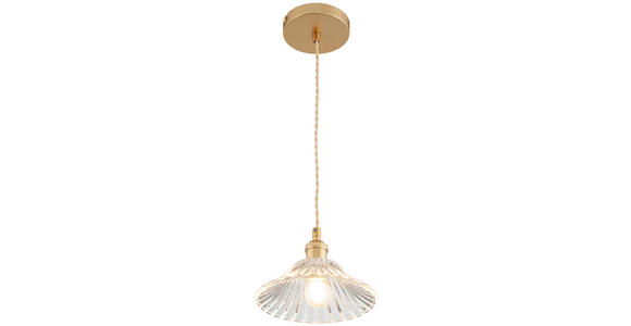 HÄNGELEUCHTE 15/125 cm  - Klar, Trend, Glas/Metall (15/125cm) - Novel