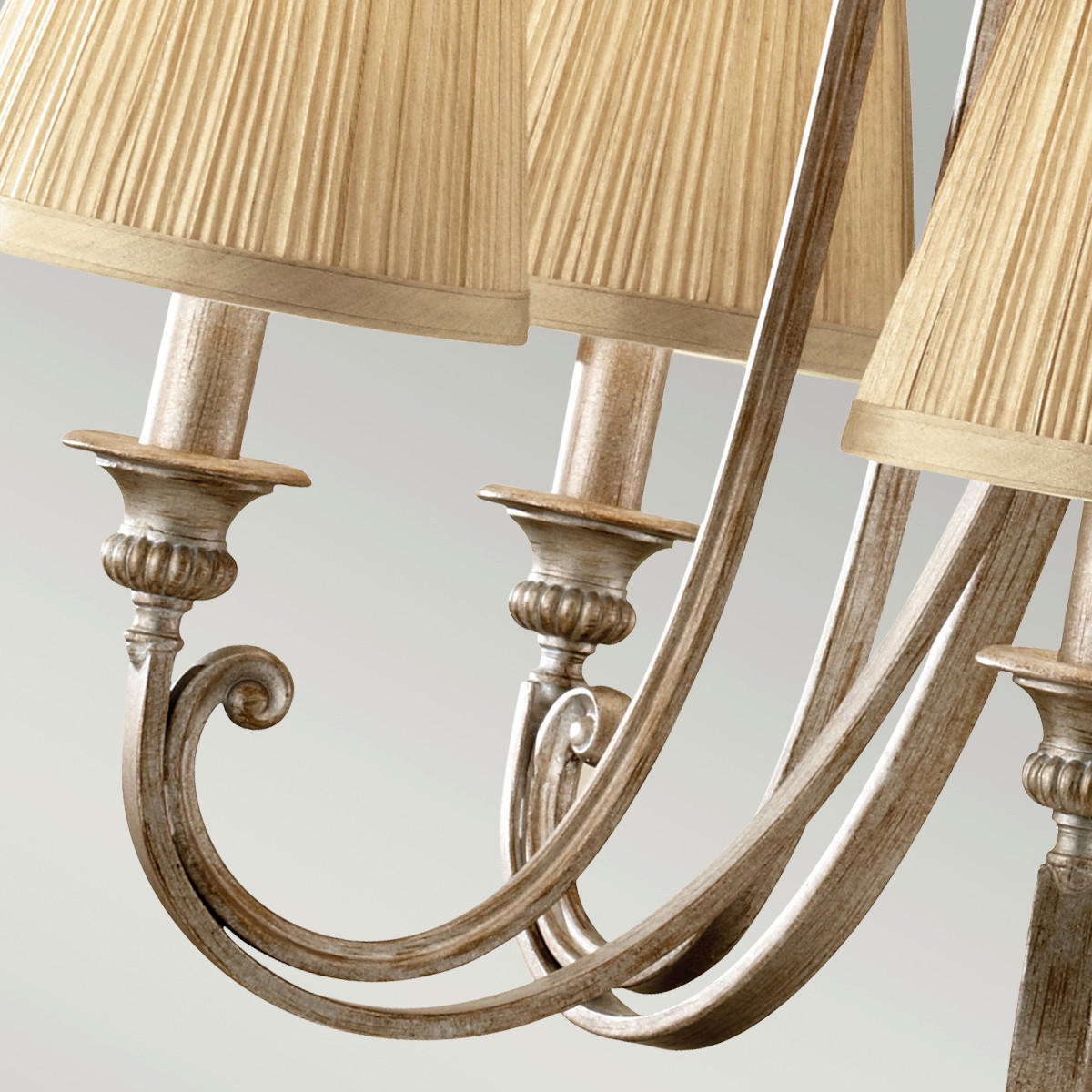 KRONLEUCHTER 48.3/66.3 cm    - Sandfarben/Silberfarben, Konventionell, Metall (48.3/66.3cm) - Elstead Lighting