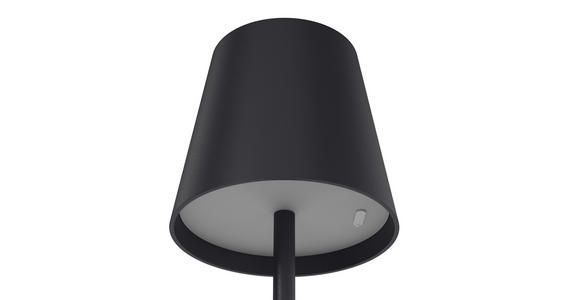 AKKU-STEHLEUCHTE 22/130 cm    - Schwarz, KONVENTIONELL, Kunststoff/Metall (22/130cm) - Novel