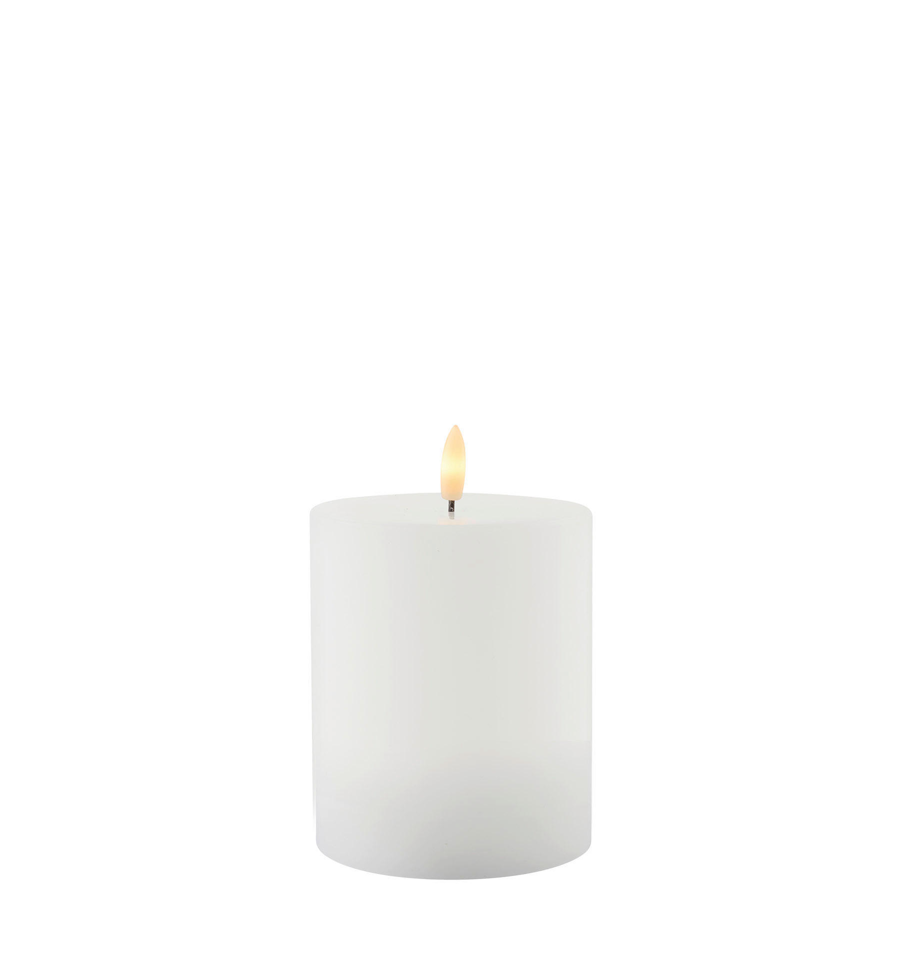 LED-KERZE - Weiß, Basics, Naturmaterialien (10/12,5cm)