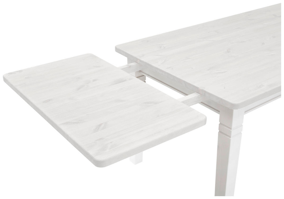 ANSTECKPLATTE Kiefer massiv Weiß  - Weiß, ROMANTIK / LANDHAUS, Holz (50/90/3cm) - Boxxx