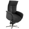 DREHSTUHL  in Flachgewebe Dunkelgrau  - Chromfarben/Dunkelgrau, Konventionell, Textil/Metall (75/112/82cm) - Sit & More