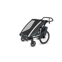 FAHRRADANHÄNGER   Chariot Cross2 dbl  - Dunkelgrau, Basics, Textil/Metall (88,00/34,00/73,00cm) - Thule