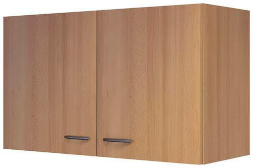 KÜCHENOBERSCHRANK 100/54/32 cm  in Buchefarben  - Edelstahlfarben/Buchefarben, MODERN, Holzwerkstoff/Kunststoff (100/54/32cm) - FlexWell
