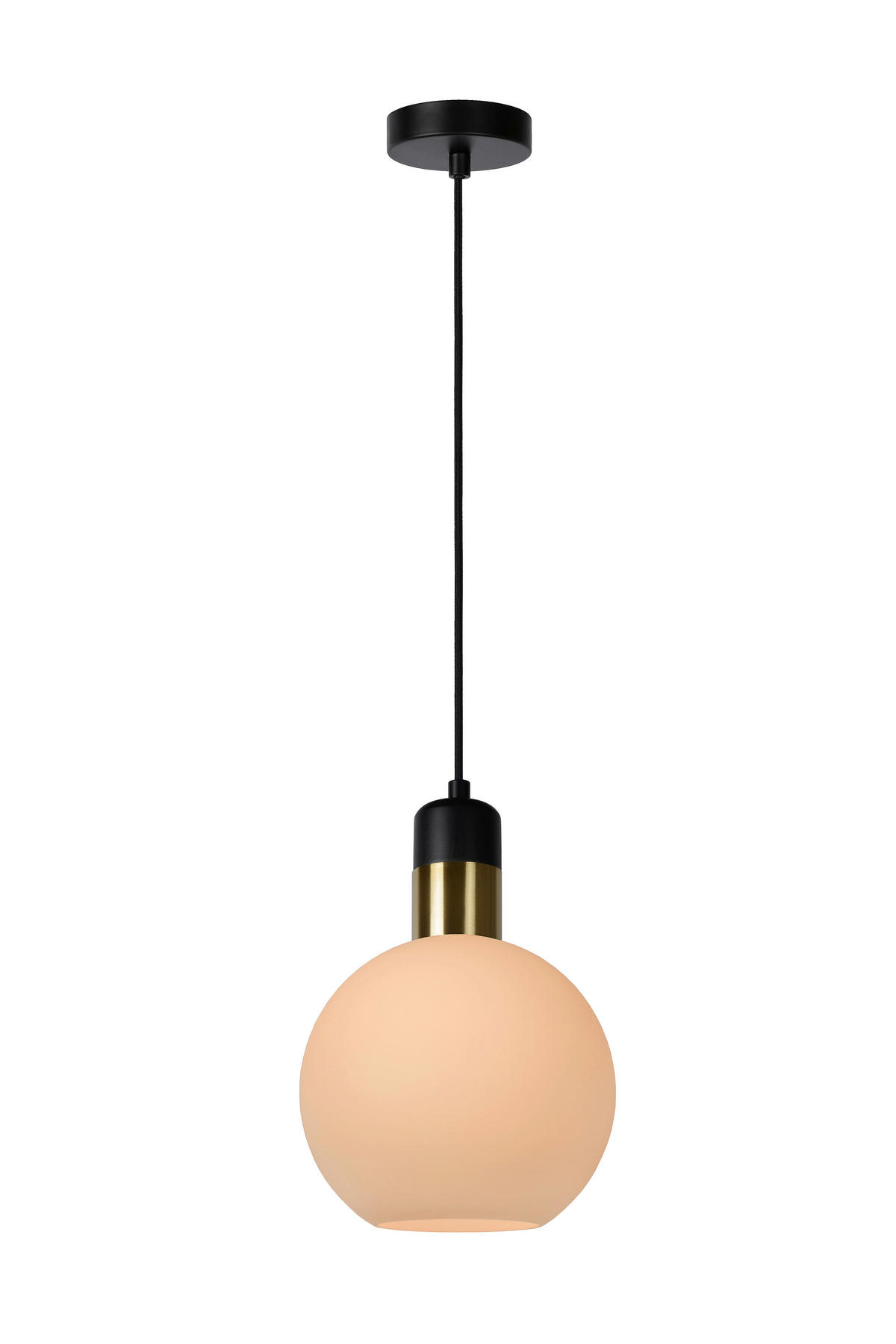 HÄNGELEUCHTE Julius 20/20/130 cm   - Weiß, Basics, Glas (20/20/130cm) - Lucide