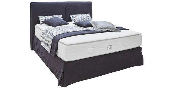 BOXSPRINGBETT 180/200 cm  in Dunkelblau  - Dunkelblau, KONVENTIONELL, Textil (180/200cm) - Ambiente