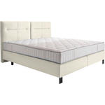 BOXSPRINGBETT 160/220 cm  in Creme  - Creme/Schwarz, KONVENTIONELL, Textil/Metall (160/220cm) - Esposa