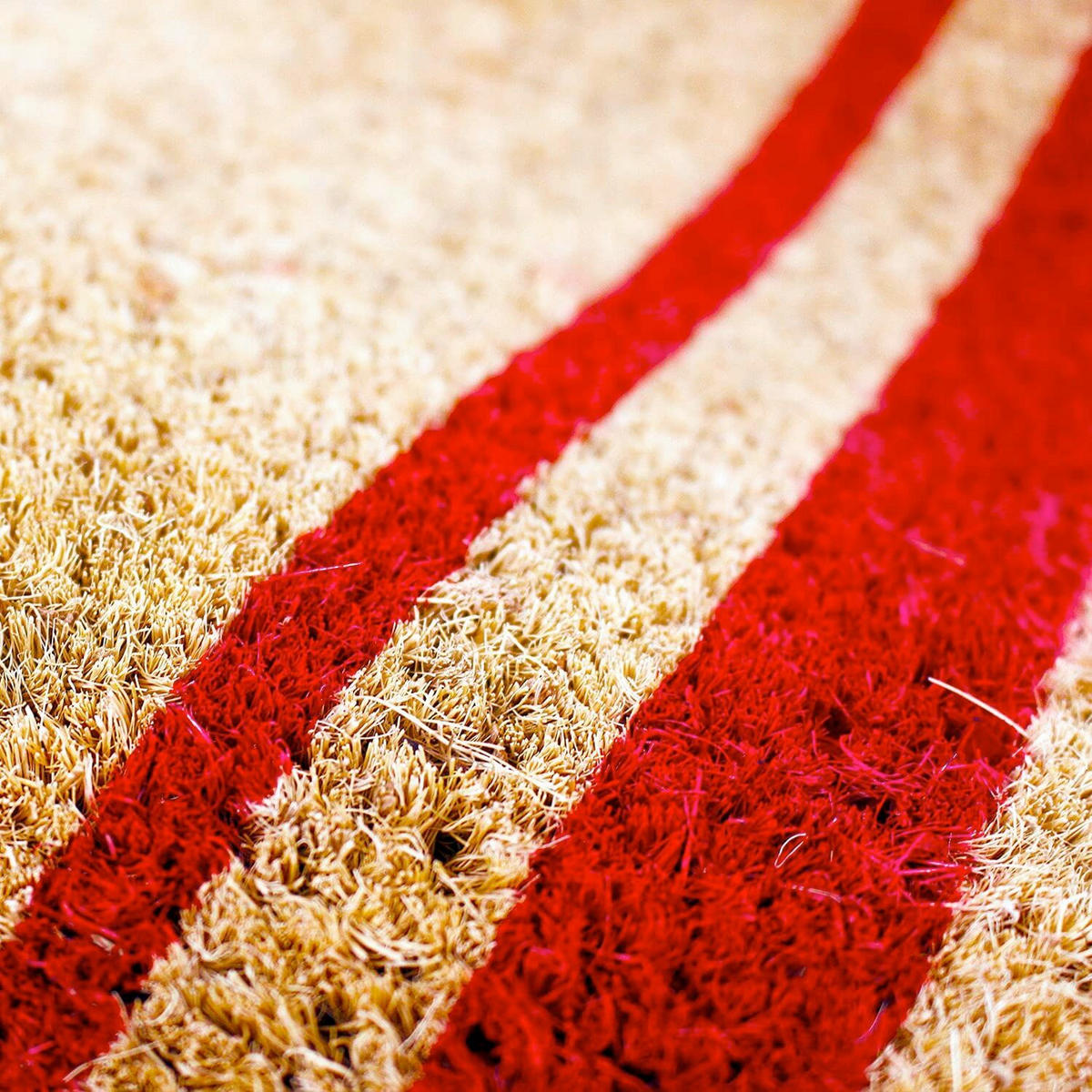 COVORAȘ DE INTRARE 33/60 cm  - maro/roșu, Basics, plastic/materiale naturale (33/60cm)