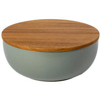 SCHÜSSEL PACIFICA   - Eichefarben/Salbeigrün, Basics, Keramik/Holz (25/11cm) - Costa Nova