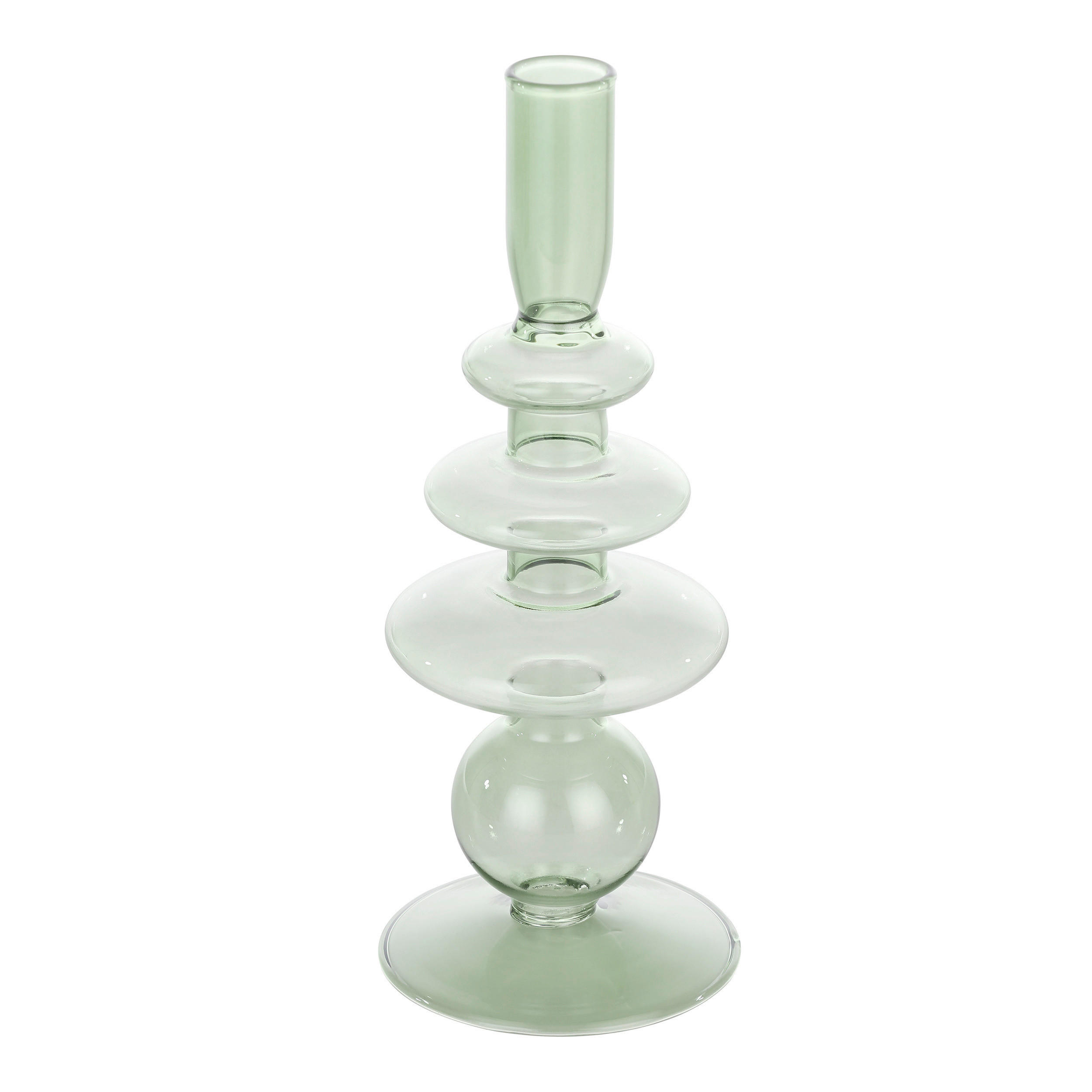 STABKERZENHALTER - Grün, LIFESTYLE, Glas (9/22,5cm)