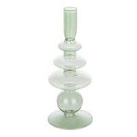 STABKERZENHALTER - Grün, LIFESTYLE, Glas (9/22,5cm)