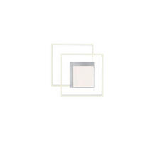 LED-DECKENLEUCHTE KARO 60/60/10 cm   - Alufarben, Design, Metall (60/60/10cm) - Hell