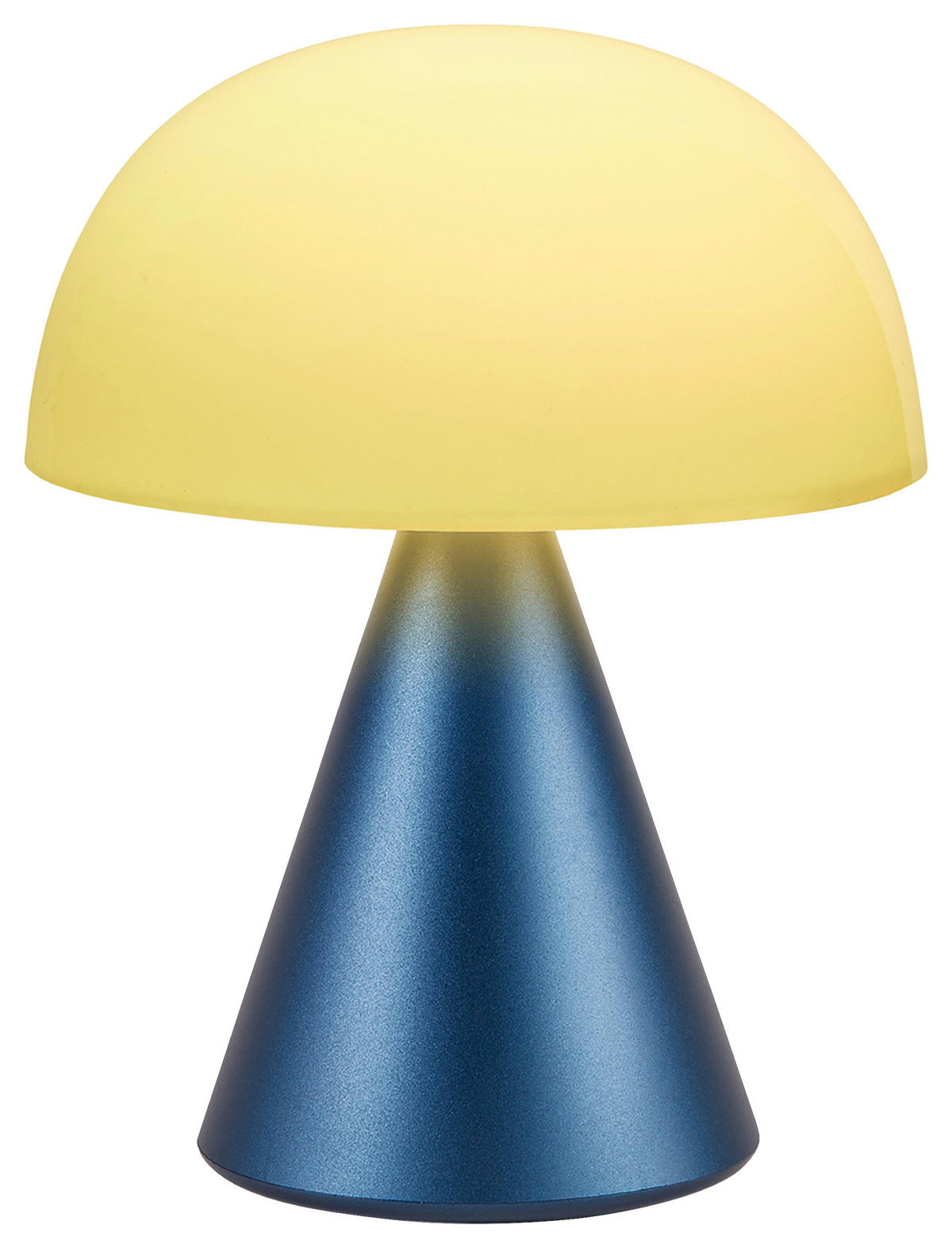 AKKU-TISCHLEUCHTE 14/17/14 cm   - Dunkelblau, Design, Kunststoff/Metall (14/17/14cm)