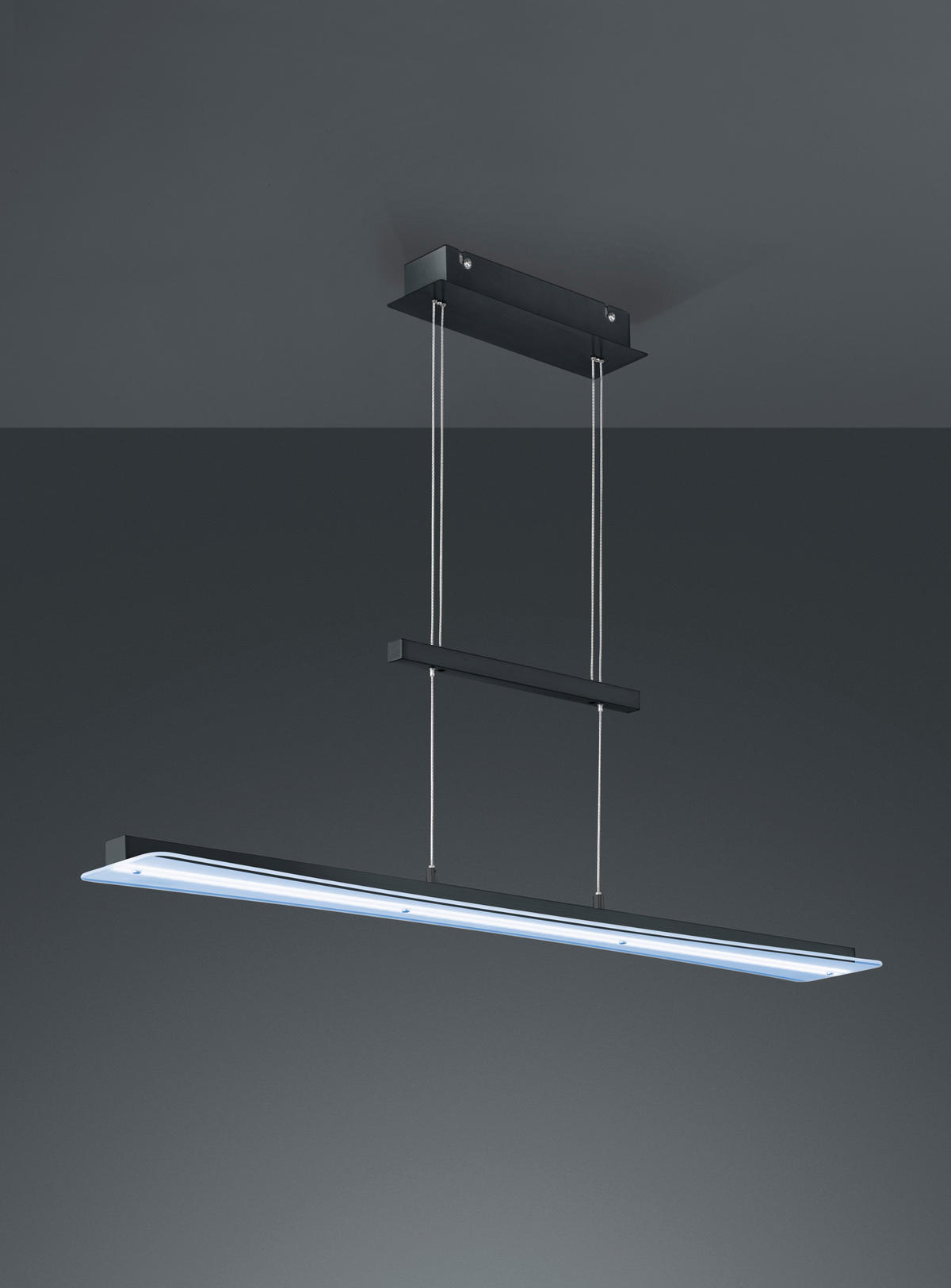 LED LUSTER   100/150/12 cm     - bela/crna, Trendi, staklo/metal (100/150/12cm)