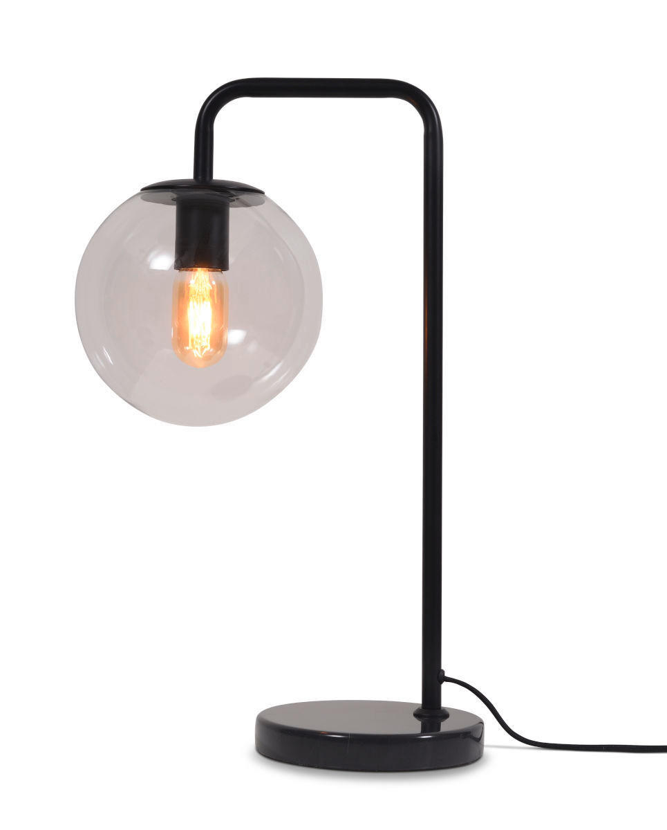 TISCHLEUCHTE it's about RoMi  32/20/53 cm   - Transparent/Schwarz, Trend, Glas (32/20/53cm) - It's about Romi