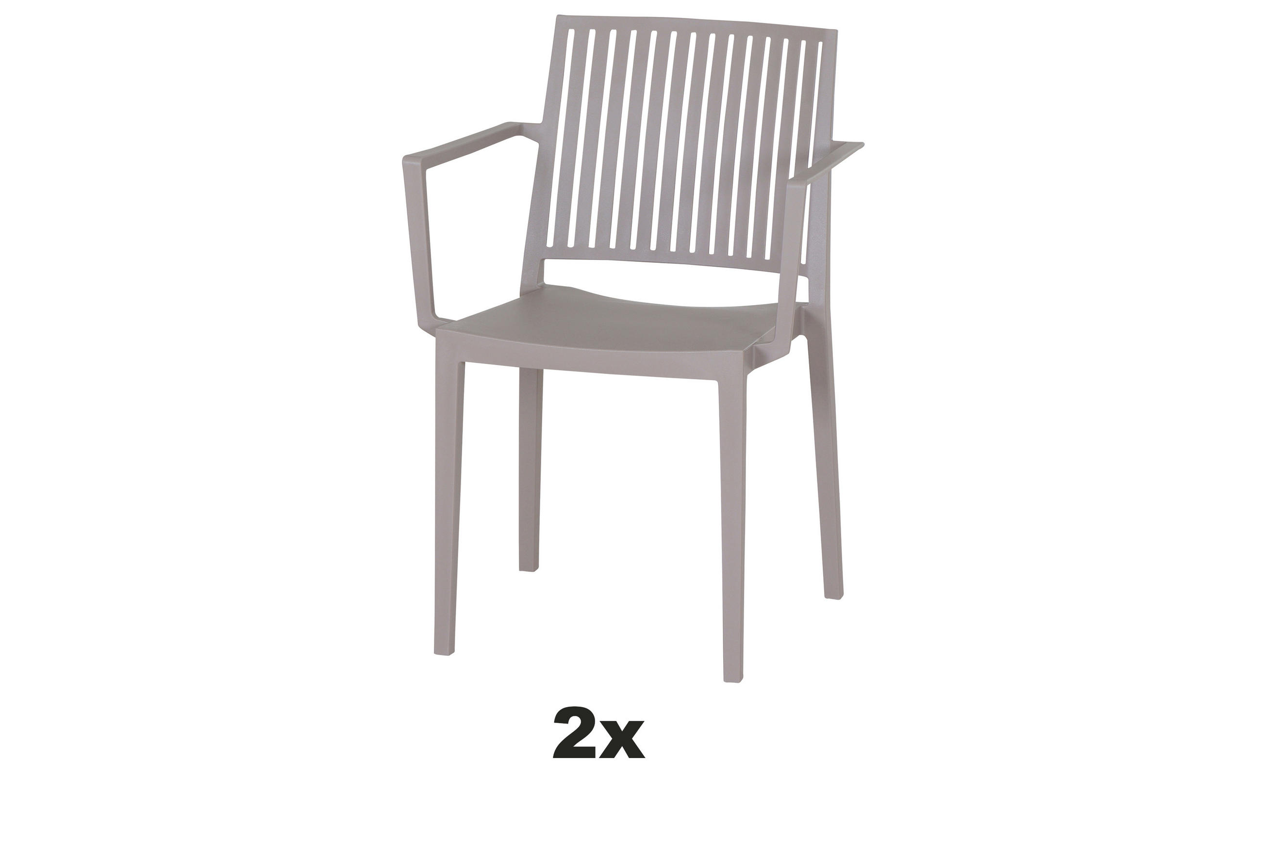 Siena Garden Stapelstuhl Taupe 57x80x56 cm