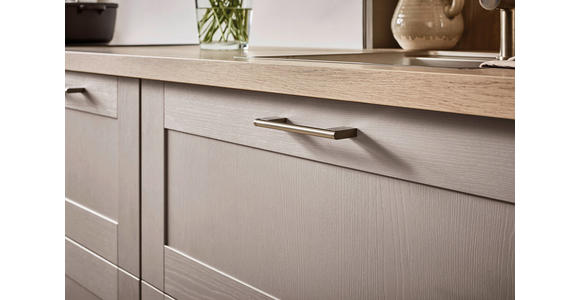 EINBAUKÜCHE   - Eichefarben/Grau, Design, Holzwerkstoff - Xora