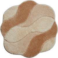 BIDET-VORLEGER Carmen Weiß, Beige 60/60 cm  - Beige/Weiß, Basics, Kunststoff/Textil (60/60cm) - Grund