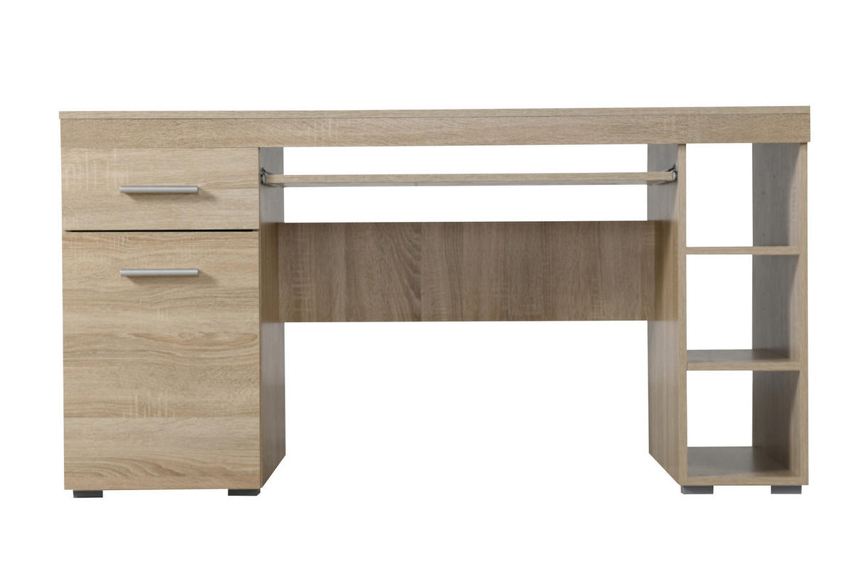 ÍRÓASZTAL 145/76/66 cm  - Sonoma tölgy, Basics, faalapú anyag (145/76/66cm) - Xora