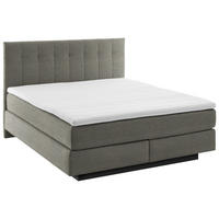 BOXSPRINGBETT 180/200 cm  in Braun  - Schwarz/Braun, Modern, Holzwerkstoff/Kunststoff (180/200cm) - Beldomo - Sleep