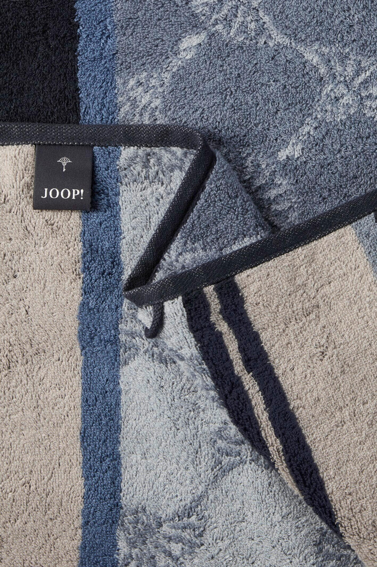 DUSCHTUCH LINES STRIPES 80/150 cm  - Blau, Basics, Textil (80/150cm) - Joop!