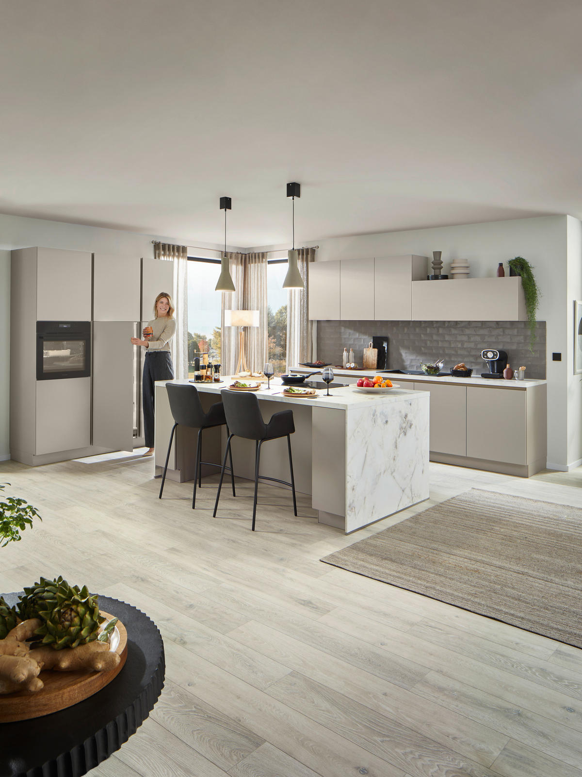EINBAUKÜCHE   - Cappuccino, Design, Holzwerkstoff - Nolte Küchen