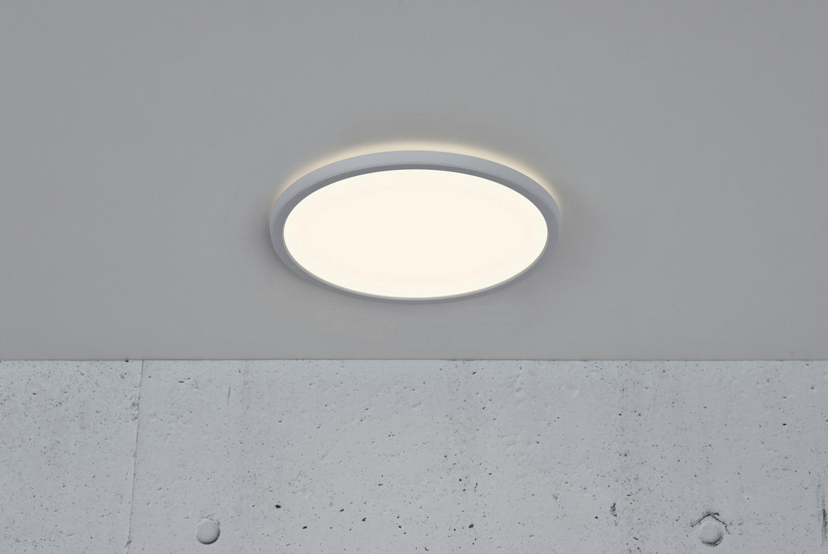 LED-DECKENLEUCHTE Oja 29,4/3,8 cm   - Weiß, KONVENTIONELL, Kunststoff (29,4/3,8cm) - Nordlux