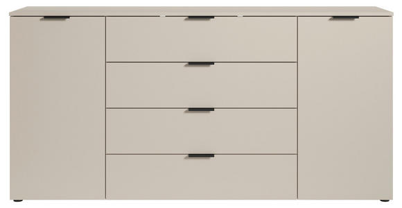 SIDEBOARD in 180/90/40 cm - Kaschmir/Schwarz, Basics, Holzwerkstoff/Kunststoff (180/90/40cm) - Carryhome