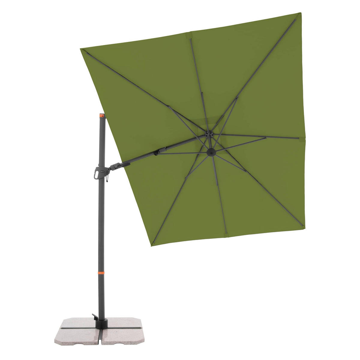 AMPELSCHIRM 300x240 cm  - Anthrazit/Grün, Basics, Textil/Metall (320/240cm) - Doppler