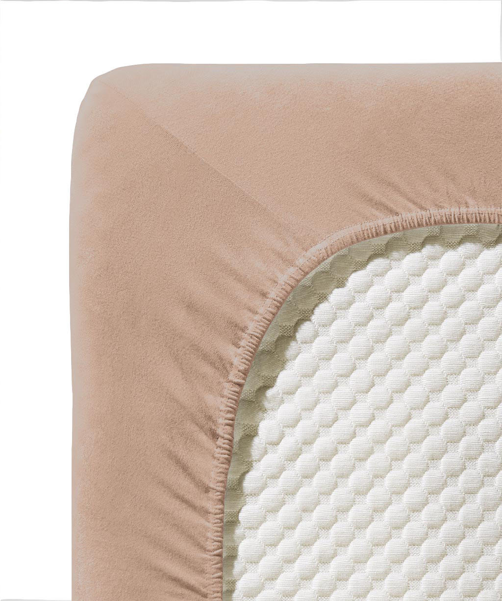 SPANNBETTTUCH Jenny C Single-Jersey  - Sahara, Basics, Textil (100/200cm) - Fleuresse