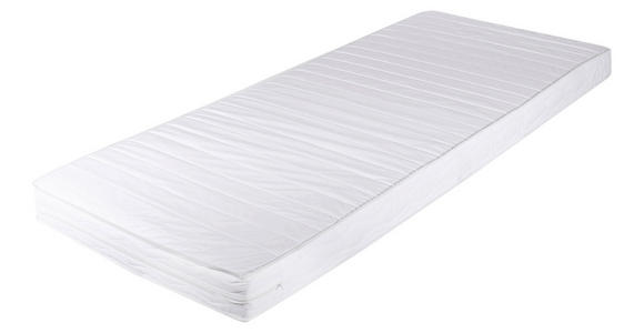 WENDEMATRATZE 90/200 cm Höhe ca. 15 cm - Weiß, KONVENTIONELL, Textil (90/200cm) - Carryhome