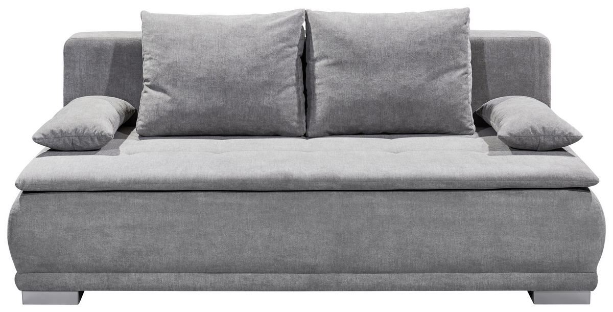ROZKLÁDACÍ POHOVKA, textil, barvy stříbra - barvy stříbra/jílová barva, Moderní, textil/plast (208/93/105cm) - MID.YOU