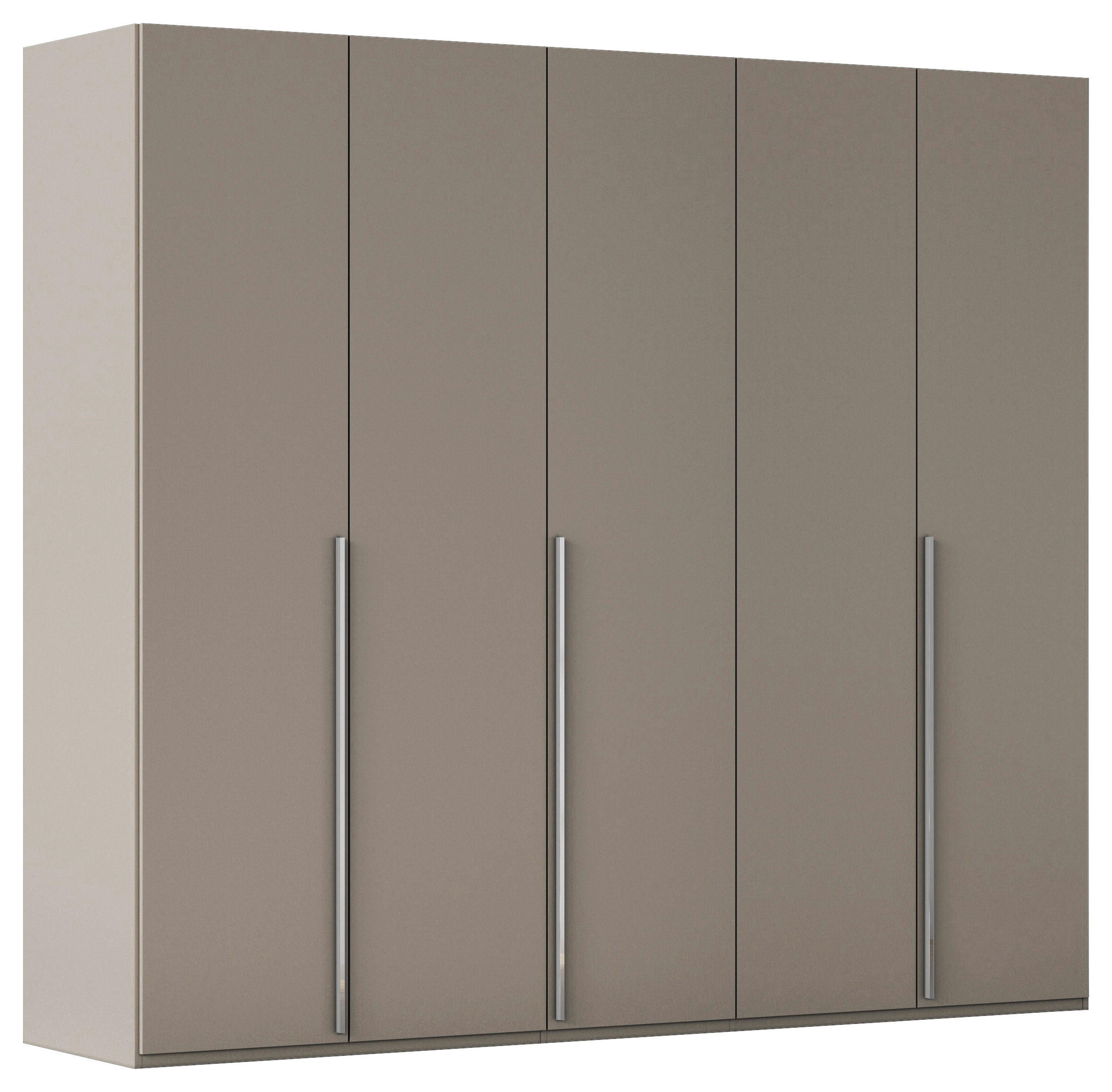 DREHTÜRENSCHRANK 251/223/60 cm 5-türig Fango  - Chromfarben/Fango, Design, Holzwerkstoff/Metall (251/223/60cm) - home24