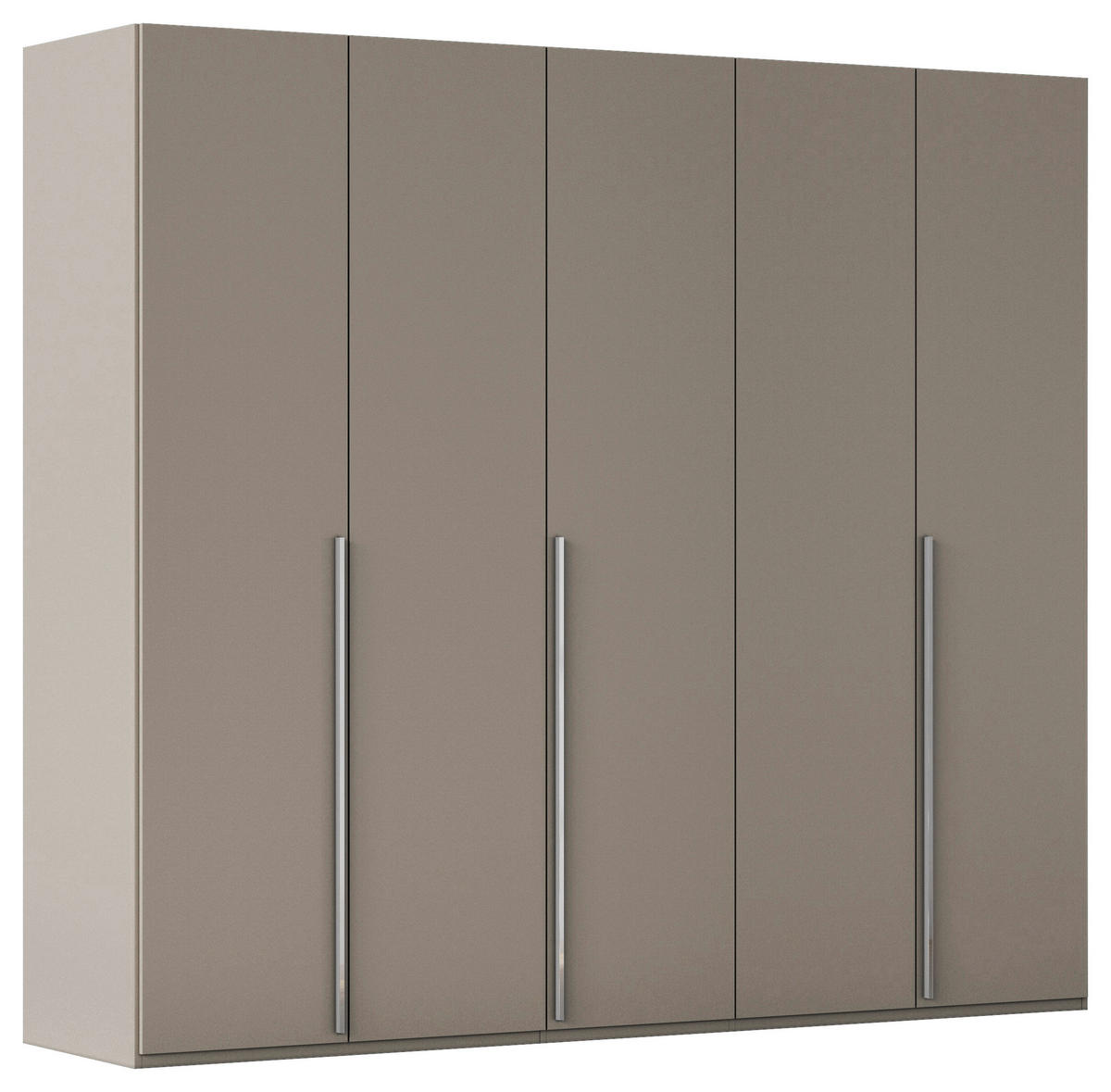 DREHTÜRENSCHRANK 251/223/60 cm 5-türig Fango  - Chromfarben/Fango, Design, Holzwerkstoff/Metall (251/223/60cm) - home24