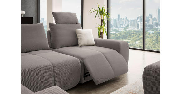 ECKSOFA in Velours Dunkelblau 236/326 cm - Schwarz/Dunkelblau, Design, Kunststoff/Textil (236/326cm) - Xora